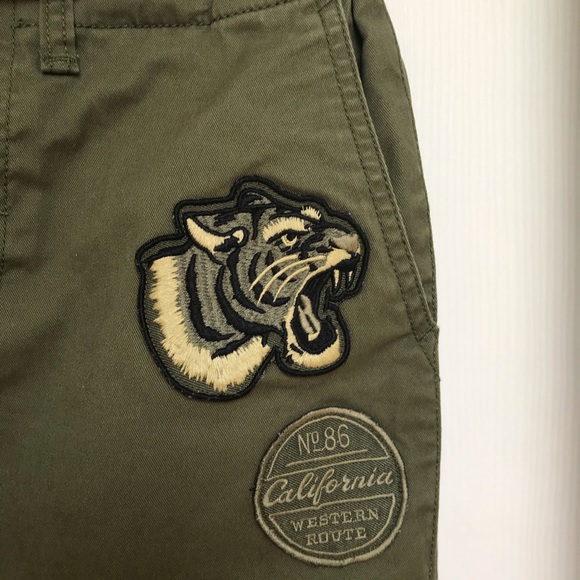 Gap Kids Boy size 14 army green style chino - Picture 4 of 8